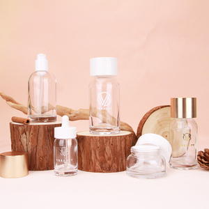 Bán buôn rỗng lọ thủy tinh Container <span class=keywords><strong>50</strong></span> gam Kem Jar cho khuôn mặt chăm sóc da với màu trắng Matte cap - Product Image 4