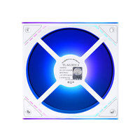Ventilateur de refroidissement PC gaming ARGB TL-M12-S ultra-silencieux avec éclairage réglable, dissipateur thermique en plastique, roulement fluide pour boîtier d'ordinateur