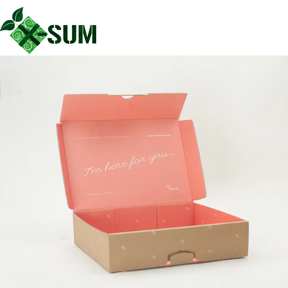 カスタマイズされた印刷ロゴEフルート段ボール郵送ボックス包装服ボックス