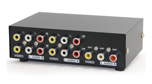 4-Cách AV Chuyển Đổi RCA <span class=keywords><strong>Switcher</strong></span> Âm Thanh <span class=keywords><strong>Video</strong></span> 4 Trong 1 Ra Composite <span class=keywords><strong>Video</strong></span> L/R Stereo Âm Thanh Hộp Chọn Cho DVD STB Trò Chơi Console - Product Image 5