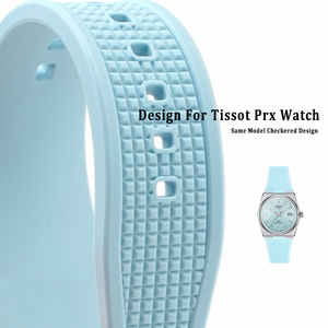 Correa de Reloj de Silicona de Lujo de 12 mm para Hombre, Resistente al Agua, Precio de Fábrica, para Reloj <span class=keywords><strong>Tissot</strong></span> Prx - Product Image 3