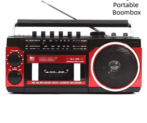 Retro Portable Multiband Boombox With FM AM SW Radio <b>Cassette</b> Player Recorder USB MP3 BT Audio Speaker For Home Outdoor Entertai - Product Image 1