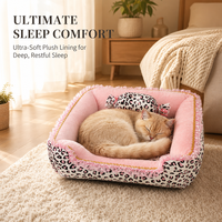 Tapis de couchage pour animaux de compagnie, entièrement détachable et lavable, avec fond antidérapant, pour chien et chat