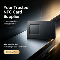 Tarjeta de Visita Metálica NFC Personalizada, Anodizada en Negro, con Chip RFID Inteligente, Tarjeta de Acceso VIP en Blanco para Negocios