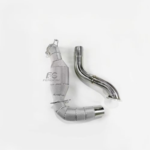 ท่อดาวน์ไปป์ Ss304อัตราการไหลสูง A35L A35 Mercedes Benz <span class=keywords><strong>AMG</strong></span> 2.0T W177 2019-2023ท่อไอเสียพร้อมฉนวนกันความร้อนประสิทธิภาพการแข่งรถ - Product Image 5