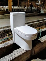 WC moderne pour hôtel, cuvette de toilette en porcelaine blanche, à poser au sol, sanitaires