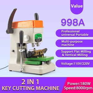 KCM029 <span class=keywords><strong>GOSO</strong></span> 998A Machine à copier les clés professionnelle universelle portable plate verticale Outils de serrurier Machine à dupliquer les clés - Product Image 2