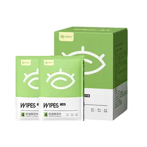 Private Label Natural Tea Tree Eyelid Cleaning Wipes Calm Eyelid Wipes For Dry Red Itchy Swollen Irritated Eyes