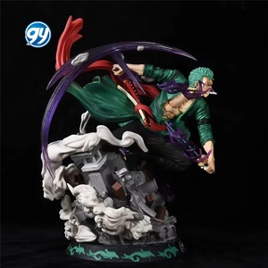 <span class=keywords><strong>Figurine</strong></span> d'anime de haute qualité Roronoa <span class=keywords><strong>Zoro</strong></span> de 4 cm, Pays de <span class=keywords><strong>Wano</strong></span>, Trois lames Flow Shura, LS Chapeau de paille, Trois pouvoirs de guerre, Jouet - Product Image 2