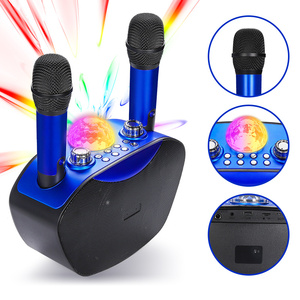 Professionnel mini portatif sans fil microphone bluetooth disco lumière changeante Lecteur Karaoké Haut-Parleur <span class=keywords><strong>pour</strong></span> Karaoké KTV - Product Image 4
