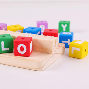 Tarjetas de Memoria con Letras del Alfabeto de Madera Montessori, Juegos de <span class=keywords><strong>Ortografía</strong></span>, Juguetes Educativos de Aprendizaje para Niños y Niñas - Product Image 3