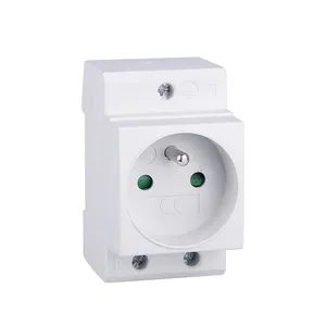 16A 250V DIN rail mounted socket French type