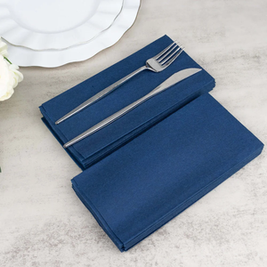 Serviettes de table en papier Airlaid à bon prix avec pochette à couverts imprimée, style serviettes avec poche, serviettes à couverts Airland - Product Image 2