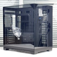 Skyline S3 Full Tower Aluminum Alloy Gaming PC Case Triple-Sided Tempered Glass Panel ATX Compatible Customizable Theme Graphics
