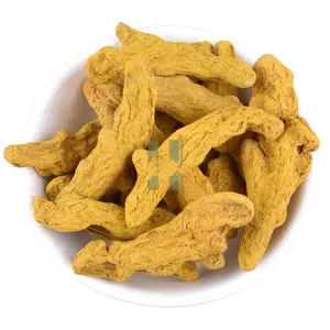 SFG Venta al por mayor Raíces de cúrcuma orgánicas naturales Dedo Cúrcuma amarilla seca entera