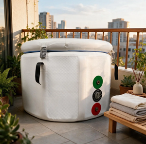 Baignoire à glace gonflable ronde Vanace pour la cryothérapie et la récupération sportive - Product Image 1