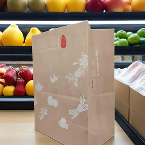 Darno White Paper <b>Bread</b> <b>Bag</b> with Recycled Materials for Cookware and Household Use - Product Image 2