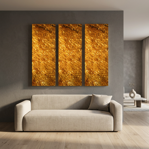 Revêtement mural intérieur en pierre mince, flexible, translucide, or naturel - Product Image 1
