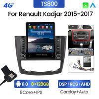 MEKEDE Android 11 8 + 128G voiture-play voiture rideo stéréo pour Renault Kadjar 2015-2017 lecteur de voiture AM FM écran partagé lecteur dvd