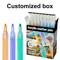 Khy-draw Art pour croquis de couleur pour enfant, peinture de voyage, Acyline, acrylique, Graffiti, marqueur, ensemble de stylos de peinture