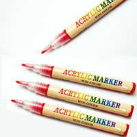 Marqueur acrylique professionnel à pointe ultra fine de 1 mm, stylo à peinture résistant à la décoloration pour la peinture de modèles et les designs complexes