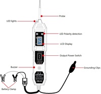Probador de Circuitos Eléctricos CNBJ-823, Probador de Sistema Eléctrico para Automóviles, Probador de Circuitos para Vehículos con Interruptor de Encendido, Diagnóstico de Vehículos
