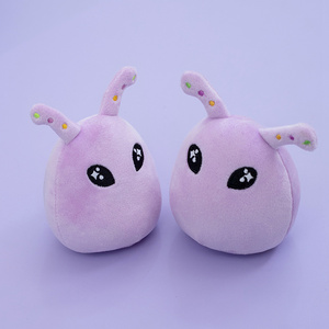 Adorabile peluche <span class=keywords><strong>alieno</strong></span> viola e verde carino cuscino per bambola Snack con Squeaker giocattolo di peluche - Product Image 6