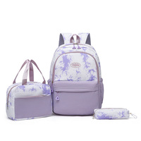 3pcs Sac à dos scolaire Junior High School Student Travel Bag Backpacks for Boys Girls Students