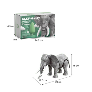 Divertente <span class=keywords><strong>Elefante</strong></span> Giocattolo <span class=keywords><strong>Elettrico</strong></span> in Plastica con Luci e Suoni per Bambini che Imparano a Camminare - Product Image 2
