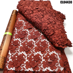 Tessuto in Pizzo Tradizionale alla Moda a Prezzo di Fabbrica, Tessuto Ricamato con Cristalli Austriaci, <span class=keywords><strong>Guipure</strong></span> per Abbigliamento Senegal e Mali - Product Image 4