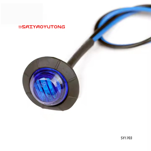 Indicador LED de nueva condición, luz indicadora lateral para remolque, V 12, 24V, amarillo, blanco, rojo, camiones, señal de giro, accesorio de luz para coche - Product Image 5