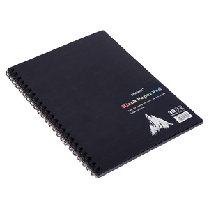 Sinoart 30 Sheets <span class=keywords><strong>A3</strong></span> Kích Thước 140G Đen Pad Vẽ Nghệ Thuật Sketchbook Giấy Phác Thảo Cuốn Sách Nghệ Sĩ Đen Giấy Sketchbook Sơn - Product Image 2