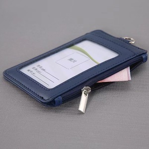 Porte-cartes de crédit étui d'identité minimaliste portefeuille en cuir porte-cartes de travail pour femmes et hommes - Product Image 2