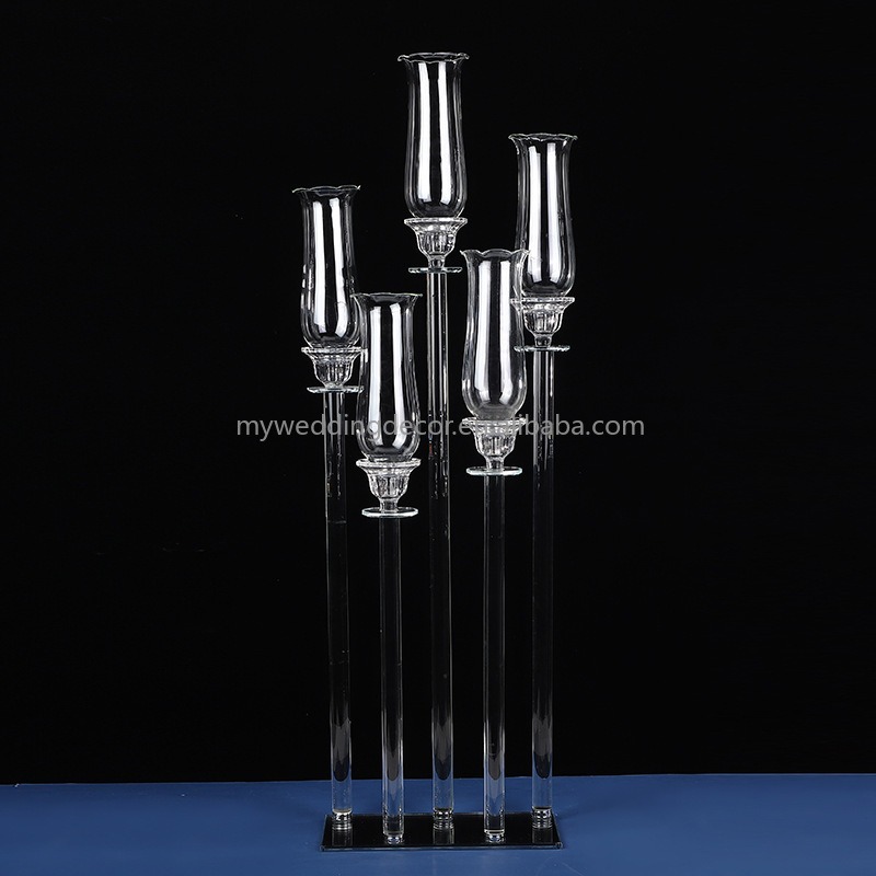 5-head rectangular base, 30*15*97CM, snap-on speaker lampshade