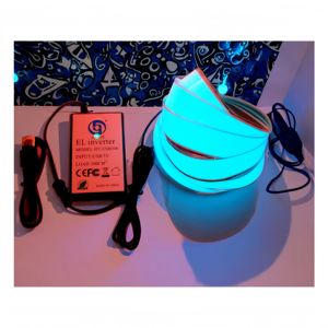 Bande EL ultra-fine personnalisée à haute luminosité pour la décoration d'éclairage de scène de boîte de nuit et de bar, disponible en différentes tailles et couleurs - Product Image 1