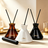 Flacon diffuseur de parfum d'ambiance en verre vide de luxe 200 ml, durable
