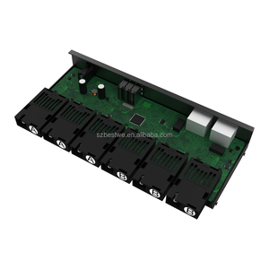 Factory Direct Sale SC to RJ45 Optical Converter 6SC+2RJ45 <b>Aggregation</b> 10/100Mbps Single Mode Simplex SC Media Converter - Product Image 6