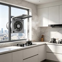 Ventilateur d'extraction industriel à faible bruit, de type carré, à forte puissance, pour entrepôt, atelier, refroidissement d'air
