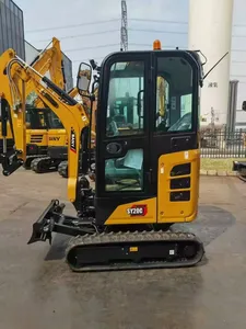 Miniexcavadora hidráulica premium SY20C, equipo compacto de excavación para construcción residencial y mantenimiento de jardines - Product Image 1