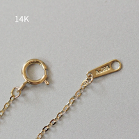 Pulsera Ligera de Eslabones Planos Brillantes de 1 mm al por Mayor con Colgante Personalizado de Oro de 14k, Pulseras Permanentes de Oro de 14k para Mujer