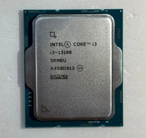 Used for Core I3-13100 Desktop CPU Processor 4 Cores 24MB L3 Cache 2MB L2 Cache 4.5GHz 12nm 64-Bit Virtualization