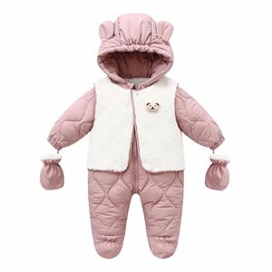 Conjunto de Ropa para Bebé Niña o Niño, Mameluco Personalizado con Nuevo Diseño, Traje de Nieve con Animalitos para Recién Nacido, Mono de Algodón, Conjunto de Mameluco para Bebé, Invierno - Product Image 6