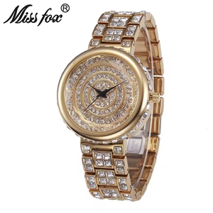 Reloj con Diamantes Más Vendido, Venta Directa de Fábrica, Reloj de Moda para Mujer con Diamantes Completos, Relojes Mecánicos de Negocios - Product Image 3