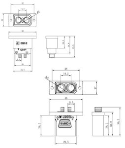 Boîtier de connexion étanche IP67 QS8 - Boîtier étanche 2 broches 130A-180A pour batteries de vélos électriques et systèmes d'alimentation de drones - Product Image 5
