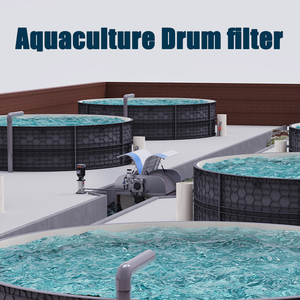 Filtro de tambor giratorio para tanque de peces de acuario de acuicultura, <span class=keywords><strong>10000</strong></span> <span class=keywords><strong>litros</strong></span>, venta al por mayor, pequeño filtro de estanque Koi, malla de alambre de acero inoxidable - Product Image 5