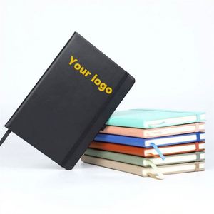 Custom Wholesale A4/<b>A5</b> Personalized UV Printed Lined Hardcover PU Leather Business <b>Notebooks</b> with Logo 100 Sheets - Product Image 3