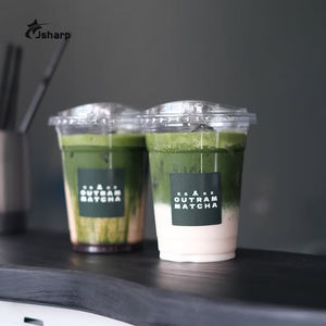 Factory Wholesale Disposable PET Plastic <strong>Cups</strong> 12 14 16 oz Clear Bubble Tea Ice Coffee <strong>Cups</strong> with Customizable Logo - Product Image 3