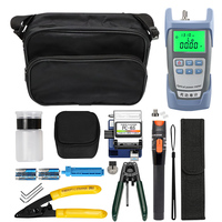 Compteur de puissance optique d'épissure FTTH Kit de réparation de sac à outils de couperet à fibres optiques VFL Fibra Optica Network Toolkit Set