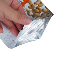 Sachet d'emballage personnalisé en aluminium brillant imprimé, thermoscellable, résistant à l'humidité, laminé, pour noix et conservation alimentaire