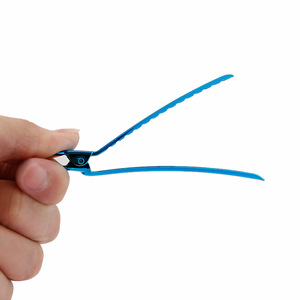 Pinces à cheveux en métal de 12 cm, type bec de canard, pour permanente et coloration, couleur verte, haute qualité, usage quotidien - Product Image 2